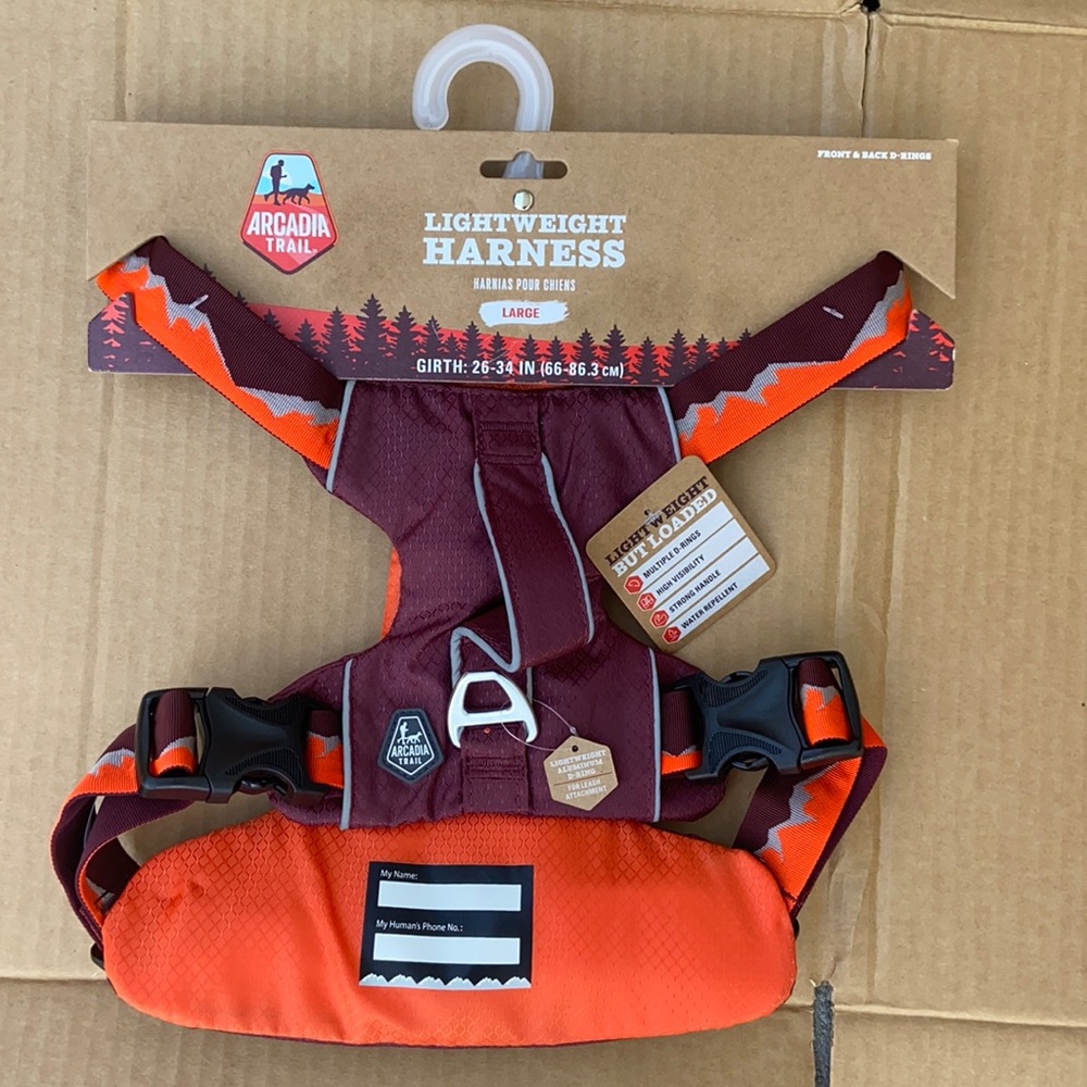 Arcadia Trail lightweight dog harness with D-Rings